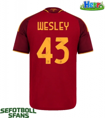 AS Roma Wesley Franca #43 Hemmatröja 2026-27 Kortärmad